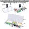 Desk Whiteboard Dry Erase Glass Whiteboard, Varhomax Desktop White Board with Storage to-do List Memo Notepad Desktop Buddy Keyboard Stand for Home Office and School Accessories Supplies (White)